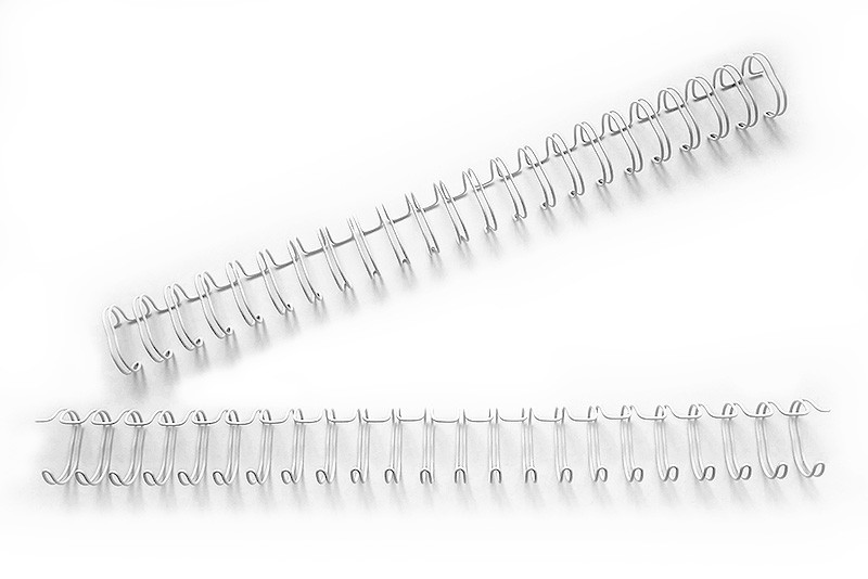 Inele metalice diametru 15.9 mm pentru indosariere, pas 2:1, albe, set 50 bucati - imagine 4